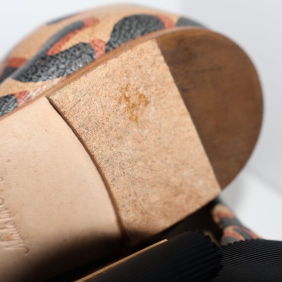 Leopard Print Ballet Flats w/ Black Bow – Size 6 - Picture 10 of 13